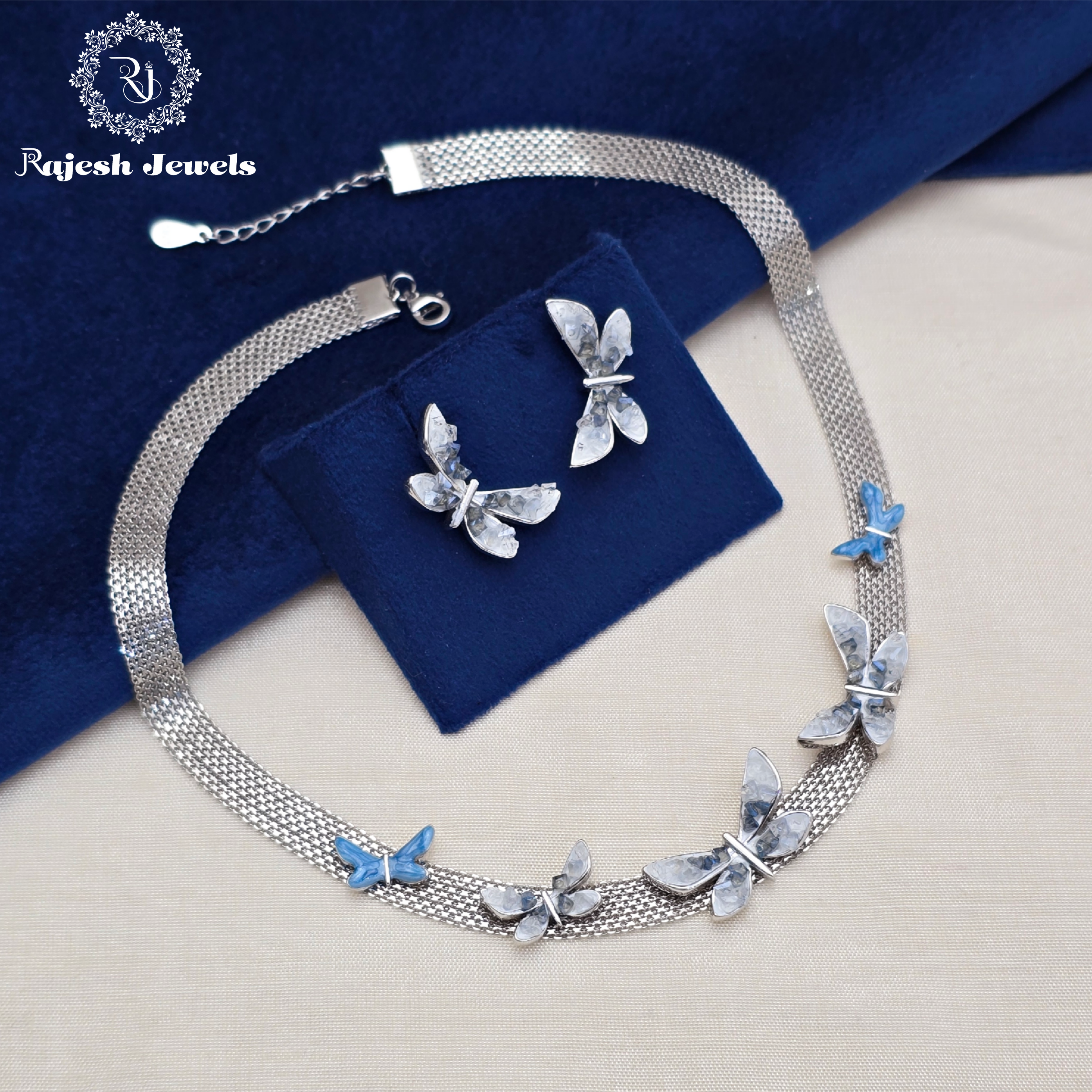 Dewdrop Butterfly Cz Necklace