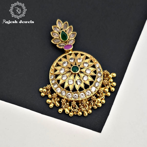 Hypnotic Cz Gold Plated Pendant