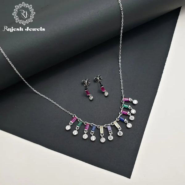 Mesmerising Cz Sleek Neckpiece