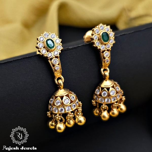 Abstract Cz Jumka Earrings