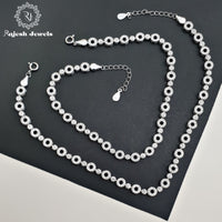 Striking Cz Sleek Anklet