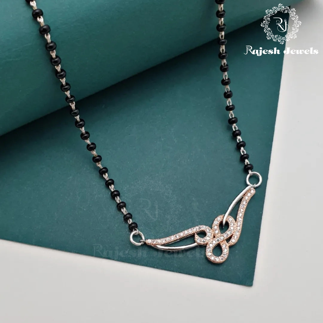 Alluring Cz Rosegold Mangalsutra