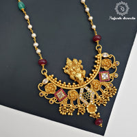 Shiva Parvathi Gold Plated Long Haram