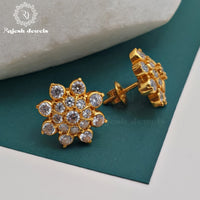 Sparkling Gold Plated Earrings