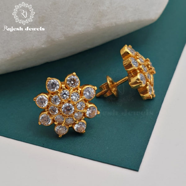 Sukkhi Splendid Stud Pearl Orange Gold Plated Earring For Women - Sukkhi.com