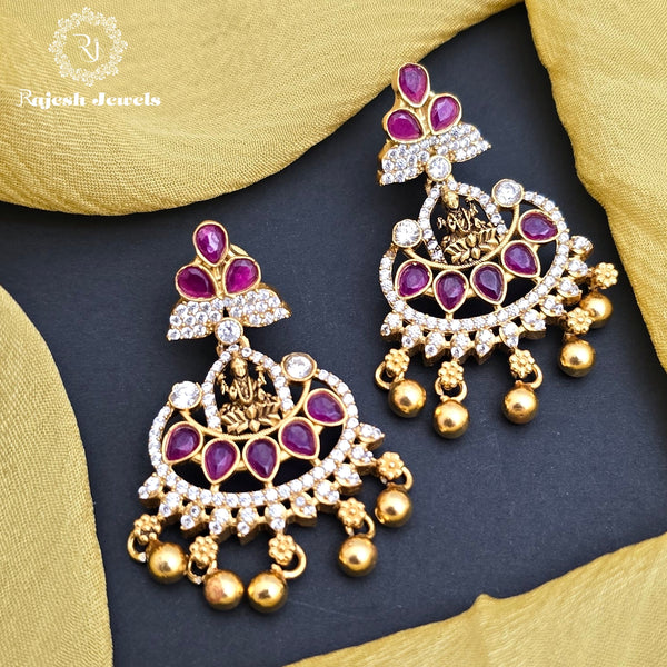 Sparkling Kemp Chandbali Earrings