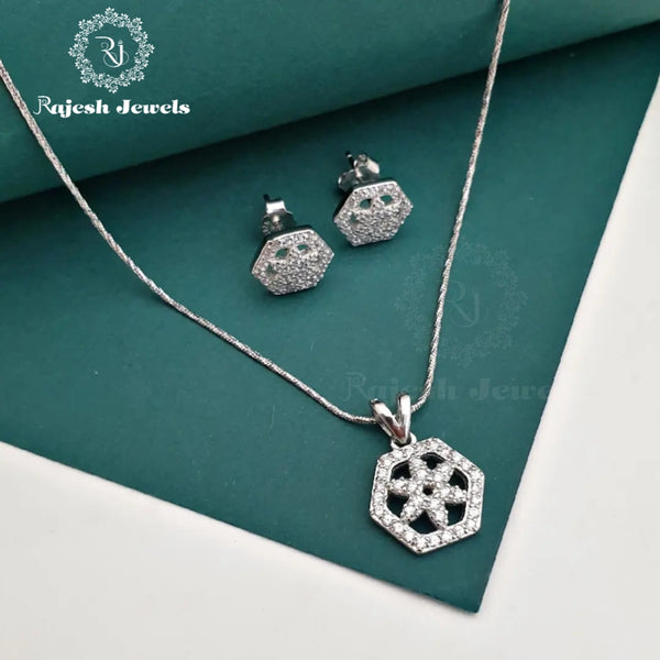 Classy Cz Pendant Set