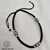 Pleasing Oxidised Nazariya Anklet