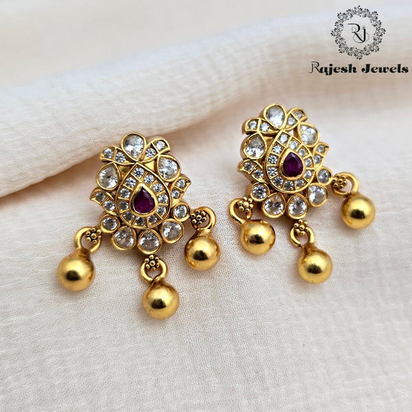 Alluring Cz Gold Plated Earrings