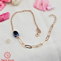 Glorified Rosegold Evil Eye Bracelet