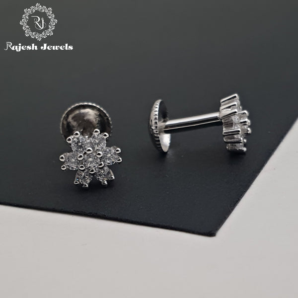 Floral Cz South Screw Studs