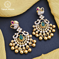 Amazing Cz Chandbali Earrings