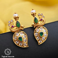 Folkloric Peacock Mango Fusion Studs