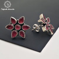 Radiant Cutstone Stud Earring