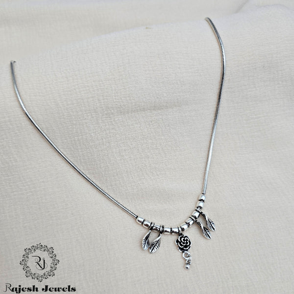Lovable Oxidised Floral Neckpiece