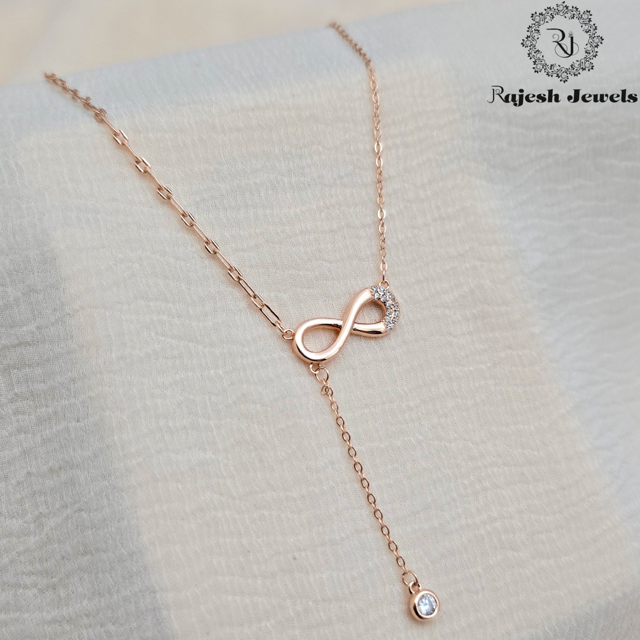 Infinite Cz Rosegold Neckpiece
