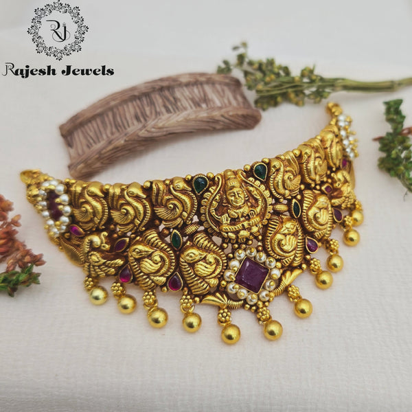 Wonderful Nakshi Silver Choker Neckpiece