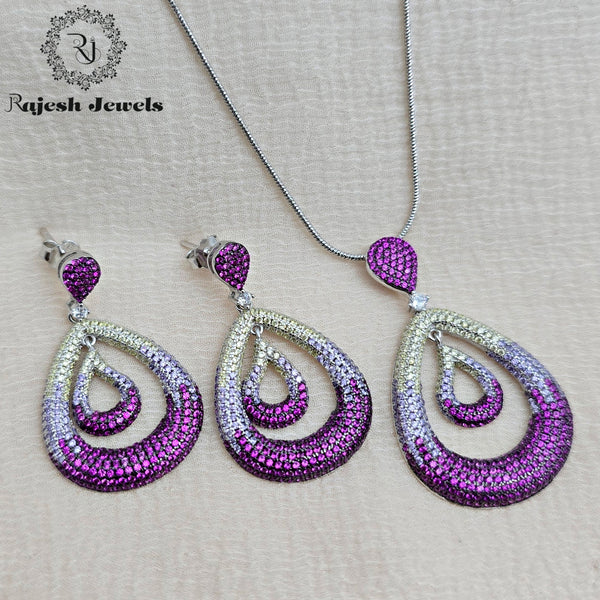 Vibrant Cz Pendent Set