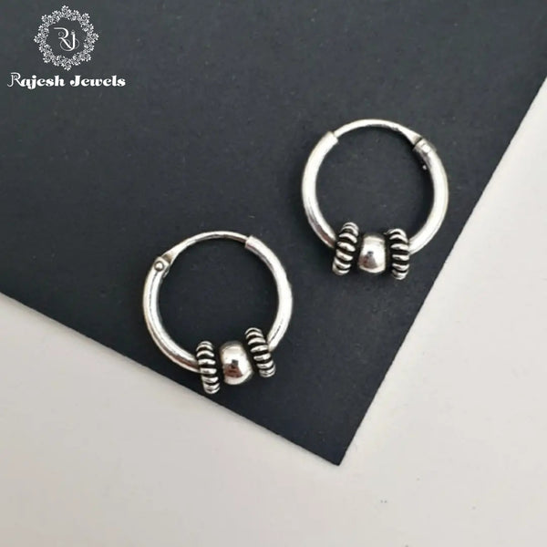 Appealing Balled Oxidised Bali Earrings