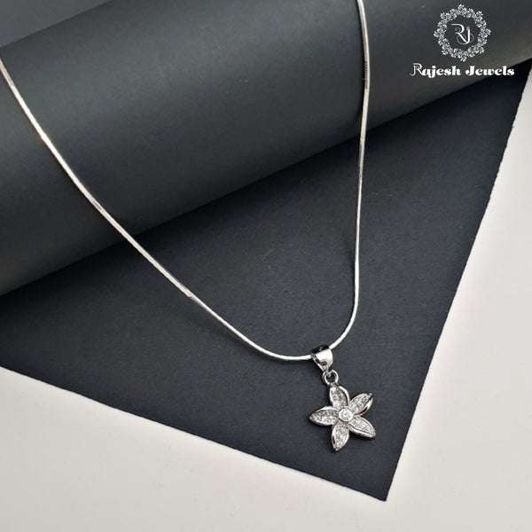 Floral Cz Chain & Pendant