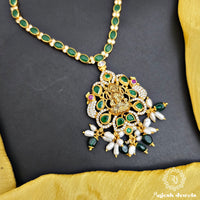 Graceful Green Lakshmi Neckpiece