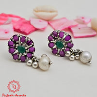 Mesmerizing Pearl Drop Stud Earrings