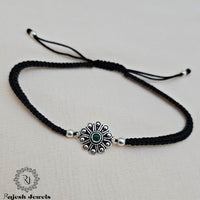 Gracefull Green Cutstone Nazariya Anklet