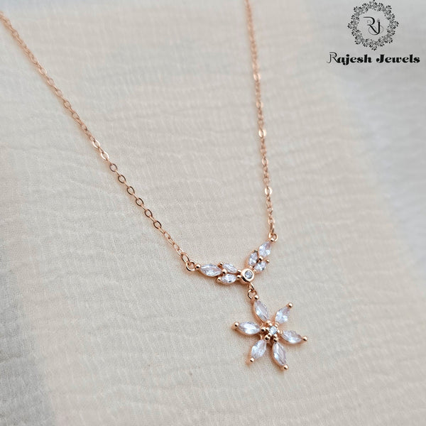 Vibrant Rosegold Cz Neckpiece