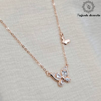 Mesmerizing Butterfly Cz Neckpiece