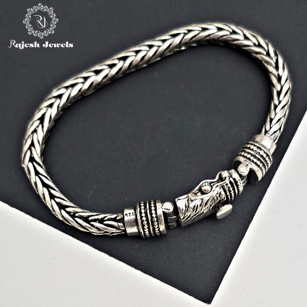 Alluring Oxidised Men's Bracelet