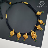 Gayatri Lakshmi Black Theard Neckpiece