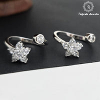 Sparkling Floral Cz Toerings