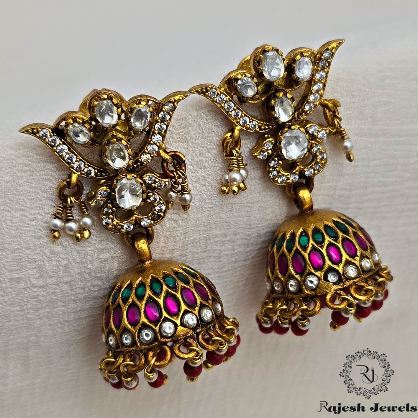 Amazing Moissanite Jumka Earrings