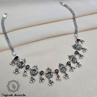 Glittering Laxmi Oxidised Neckpiece