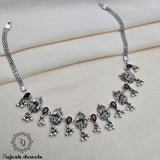 Glittering Laxmi Oxidised Neckpiece