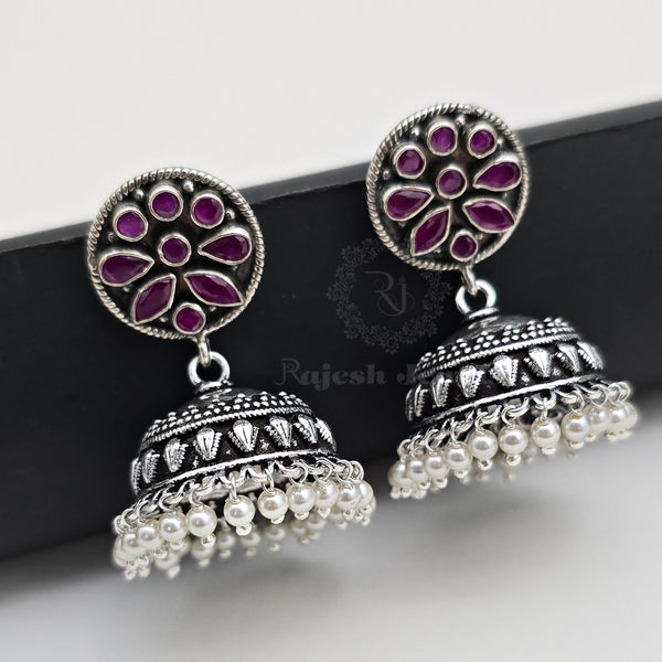 Opulent Cutstone Jumka Earrings