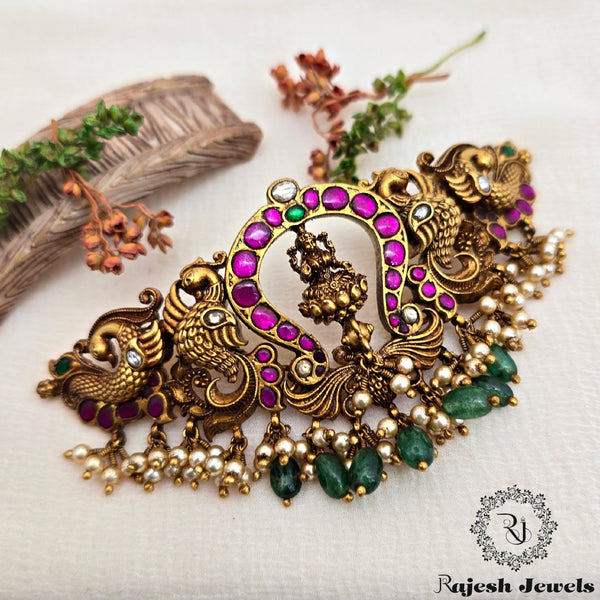 Lakshmi Kundan Silver Choker Neckpiece