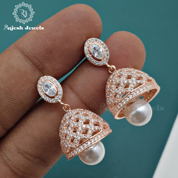 Fantastic Cz Rosegold Jumka