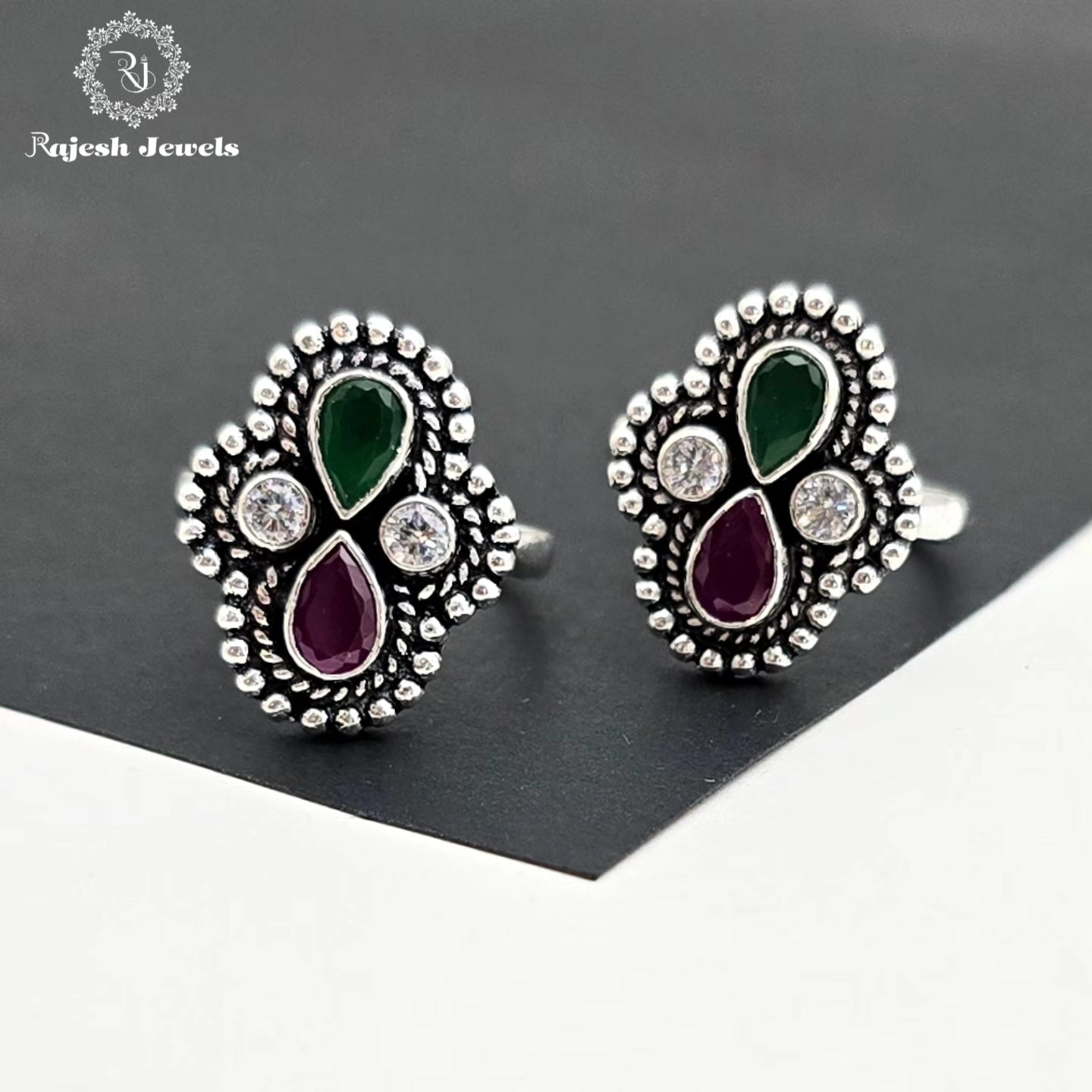 Luxurious Multi Cutstone Toerings