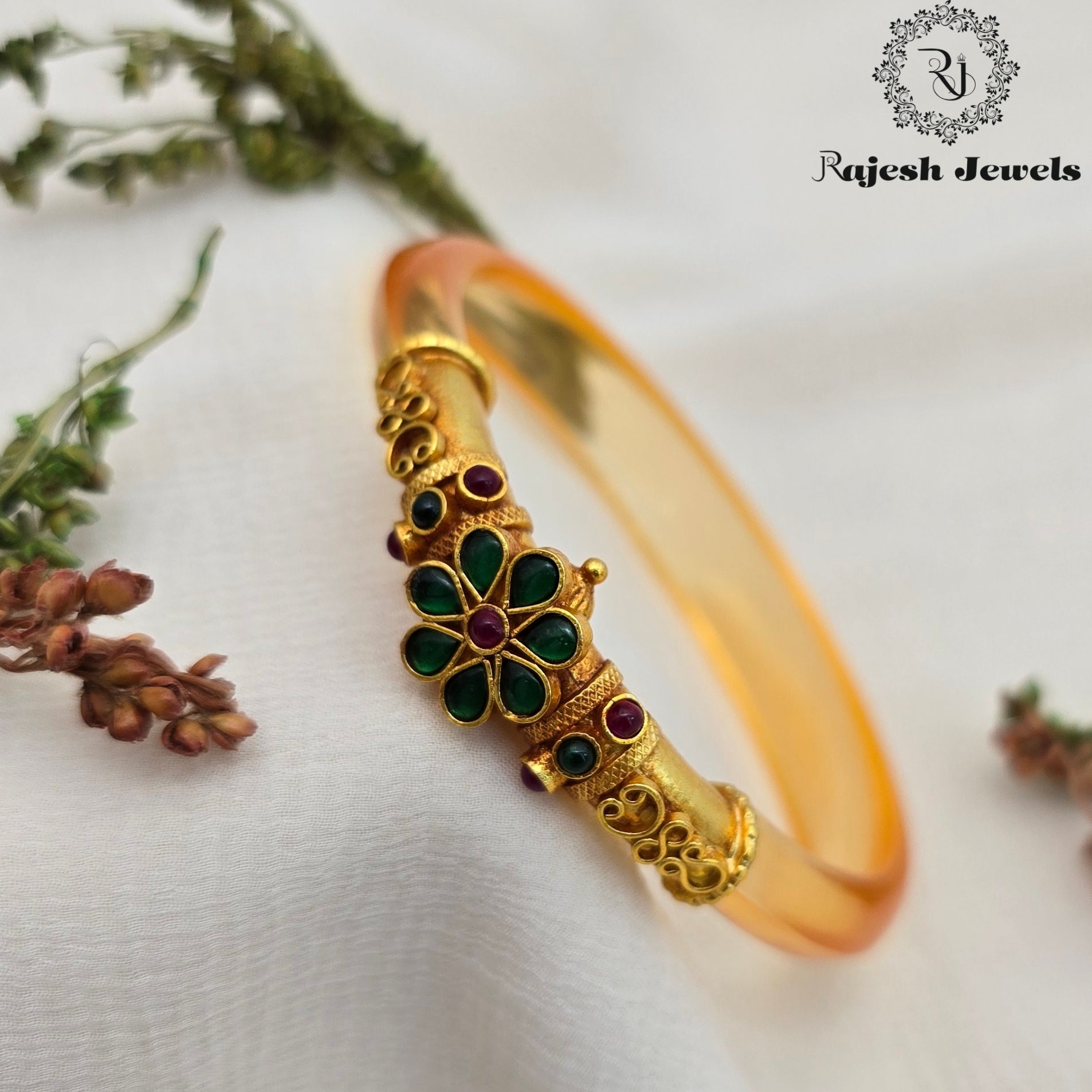 Marvellous Silver Gold Plated Bangle