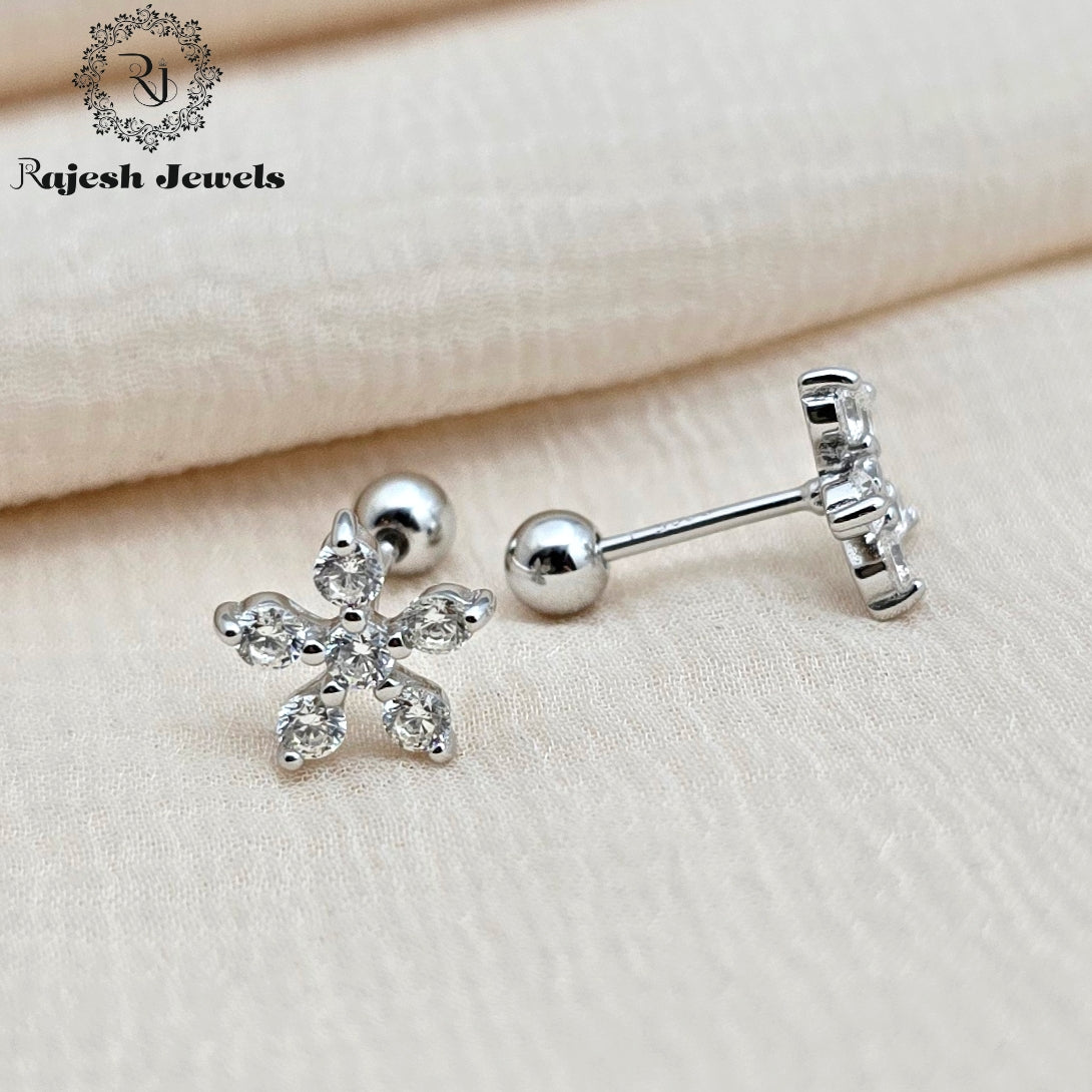 Glittering Cz 2nd Stud Earrings