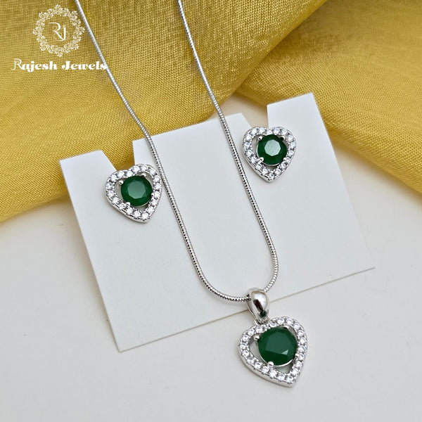 Vibrant Cz South Screw Pendent Set