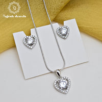 Glorified Cz South Screw Pendent Set