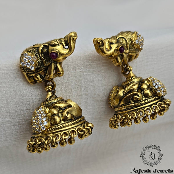 Wonderful Cz Gold Polish Jumka