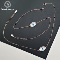 Appealing Evil Eye Rosegold Anklet