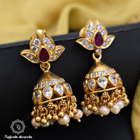 Lovely Cz Jumka Earrings