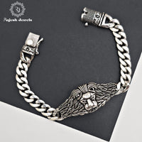 Exquisite Lion Faced Men's Bracelet