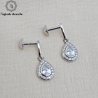 Vibrant Teardrop Cz South Screw Studs