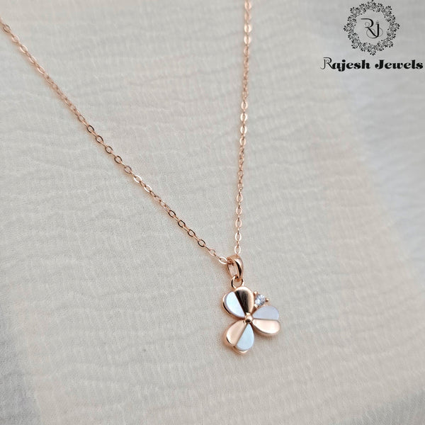 Wonderful Cz Rosegold Neckpiece