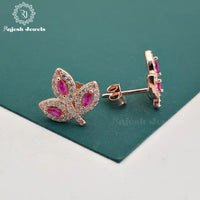 Fabulant Leaf Cz Earrings